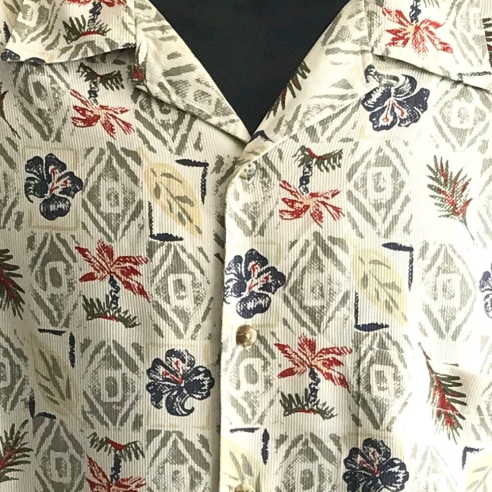 Byron Nelson 100% Silk Pattern Shirt